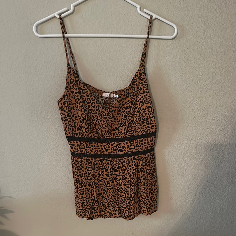 Miami Black and Brown Fitted Camisole